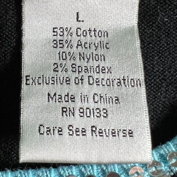 VTG 📌Quacker Factory Knitted Tank Top with Sequins at the Neckline - Picture 11 of 13